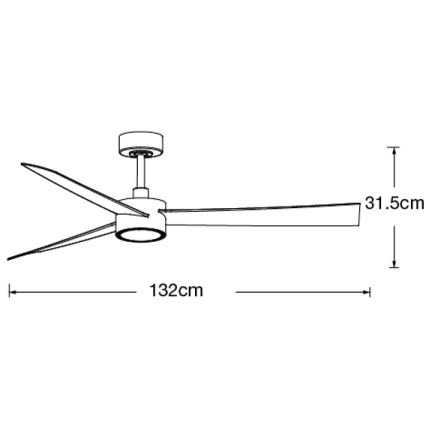 Lucci air 21610349- LED Stmievateľný stropný ventilátor CLIMATE 1xGX53/12W/230V biela + diaľkové ovládanie