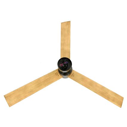 Lucci air 21610449 - LED Stmievateľný stropný ventilátor CLIMATE 1xGX53/12W/230V hnedá/lesklý chróm + diaľkové ovládanie