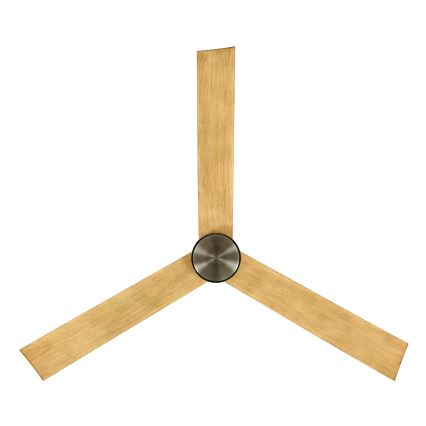 Lucci air 21610449 - LED Stmievateľný stropný ventilátor CLIMATE 1xGX53/12W/230V hnedá/lesklý chróm + diaľkové ovládanie