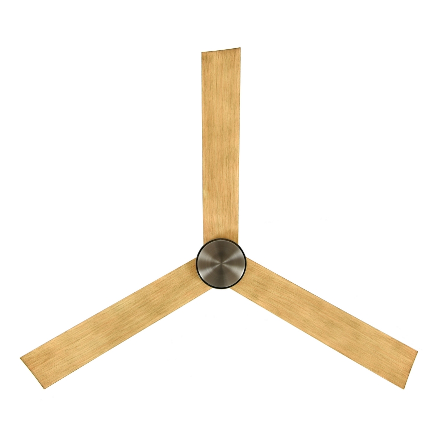 Lucci air 21610449 - LED Stmievateľný stropný ventilátor CLIMATE 1xGX53/12W/230V hnedá/lesklý chróm + diaľkové ovládanie