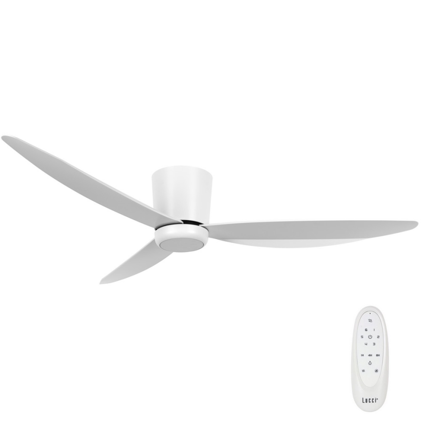 Lucci air 21610649 - LED Stmievateľný stropný ventilátor ARRAY 1xGX53/12W/230V biela + diaľkové ovládanie