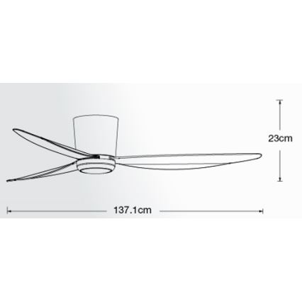 Lucci air 21610649 - LED Stmievateľný stropný ventilátor ARRAY 1xGX53/12W/230V biela + diaľkové ovládanie