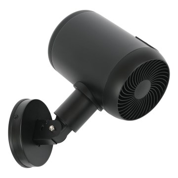 Lucci Air 21612649 - Nástenný ventilátor JET 32W/230V čierna + diaľkové ovládanie