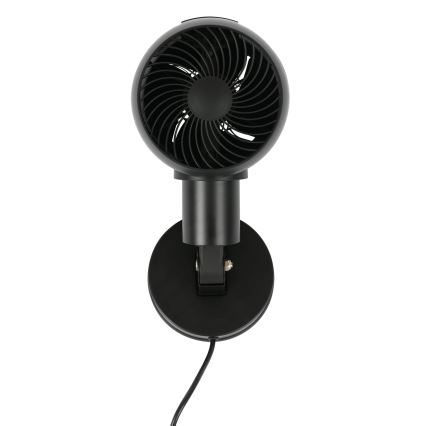 Lucci Air 21612649 - Nástenný ventilátor JET 32W/230V čierna + diaľkové ovládanie