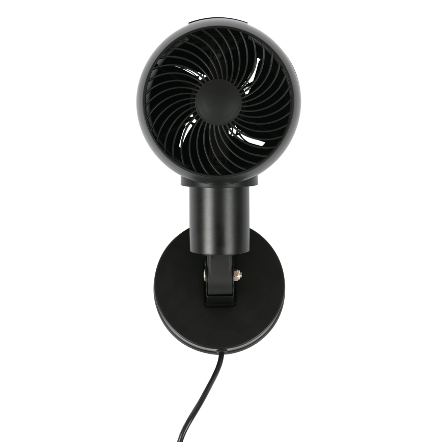 Lucci Air 21612649 - Nástenný ventilátor JET 32W/230V čierna + diaľkové ovládanie