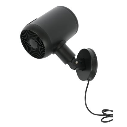 Lucci Air 21612649 - Nástenný ventilátor JET 32W/230V čierna + diaľkové ovládanie