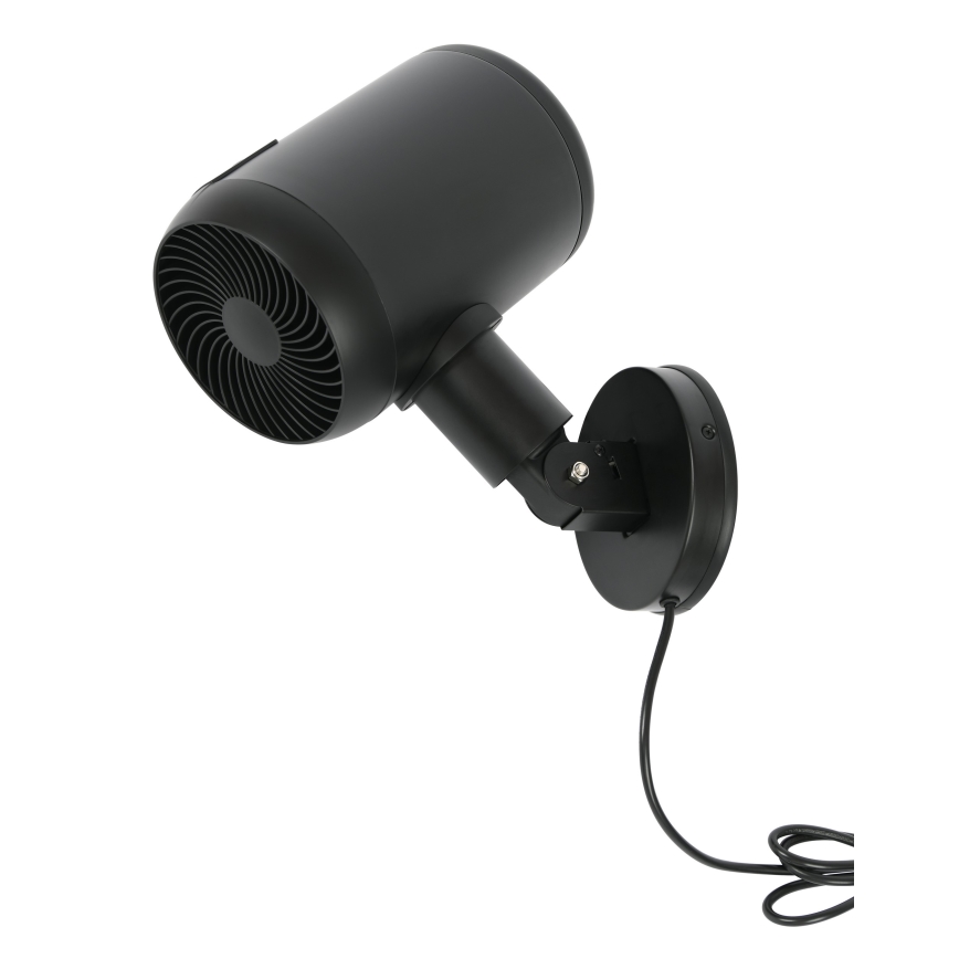 Lucci Air 21612649 - Nástenný ventilátor JET 32W/230V čierna + diaľkové ovládanie