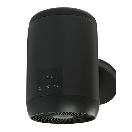 Lucci Air 21612649 - Nástenný ventilátor JET 32W/230V čierna + diaľkové ovládanie