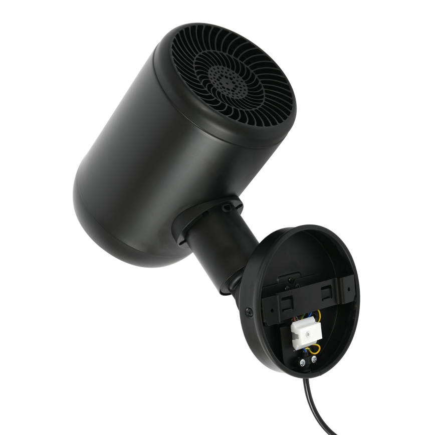 Lucci Air 21612649 - Nástenný ventilátor JET 32W/230V čierna + diaľkové ovládanie