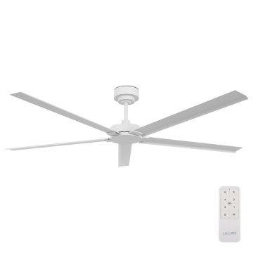 Lucci air 21616049 - Stropný ventilátor MONZA IP55 biela + diaľkové ovládanie