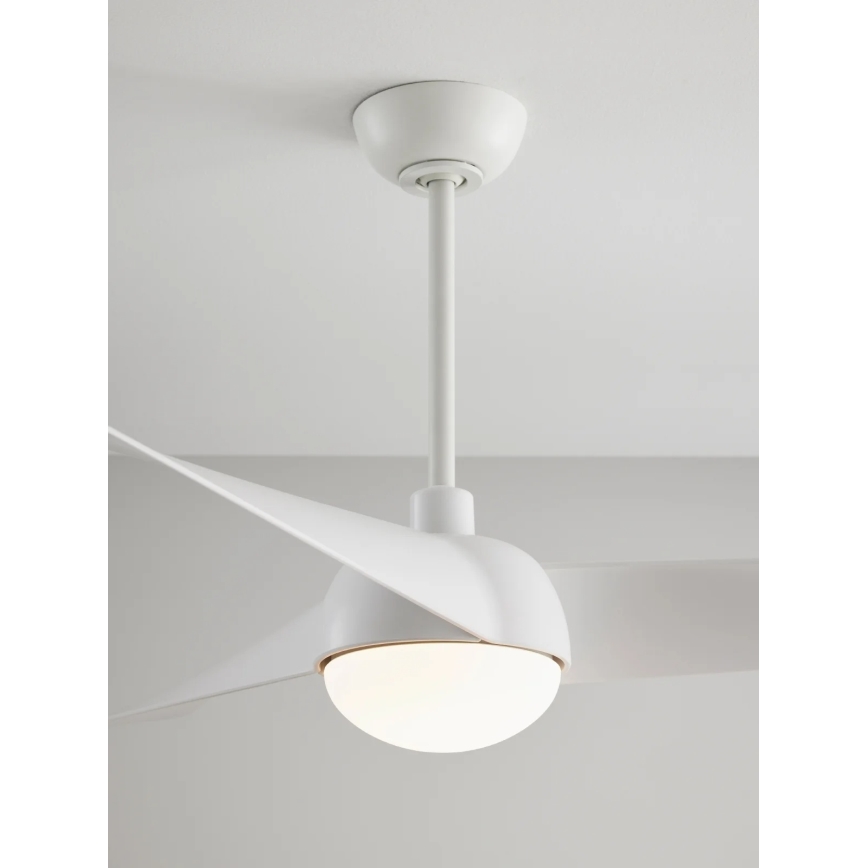 Lucci Air 21617049 - LED stmievateľný stropný ventilátor OSPREY 1xGX53/12W/230V pr. 132 cm biela + diaľkové ovládanie