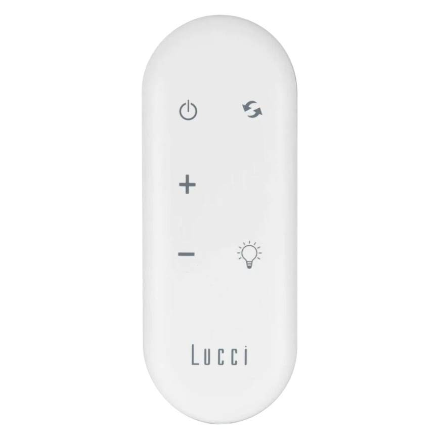 Lucci Air 21617049 - LED stmievateľný stropný ventilátor OSPREY 1xGX53/12W/230V pr. 132 cm biela + diaľkové ovládanie