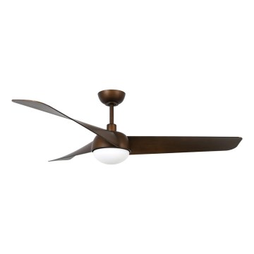 Lucci Air 21617249 - LED stmievateľný stropný ventilátor OSPREY 1xGX53/12W/230V priemer 132 cm bronz + diaľkové ovládanie