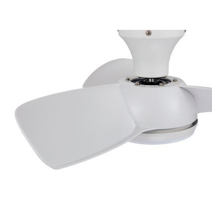 Lucci air 513071 - LED Stmievateľný stropný ventilátor SYROS LED/18W/230V 3000/4000/6000K biela + diaľkové ovládanie