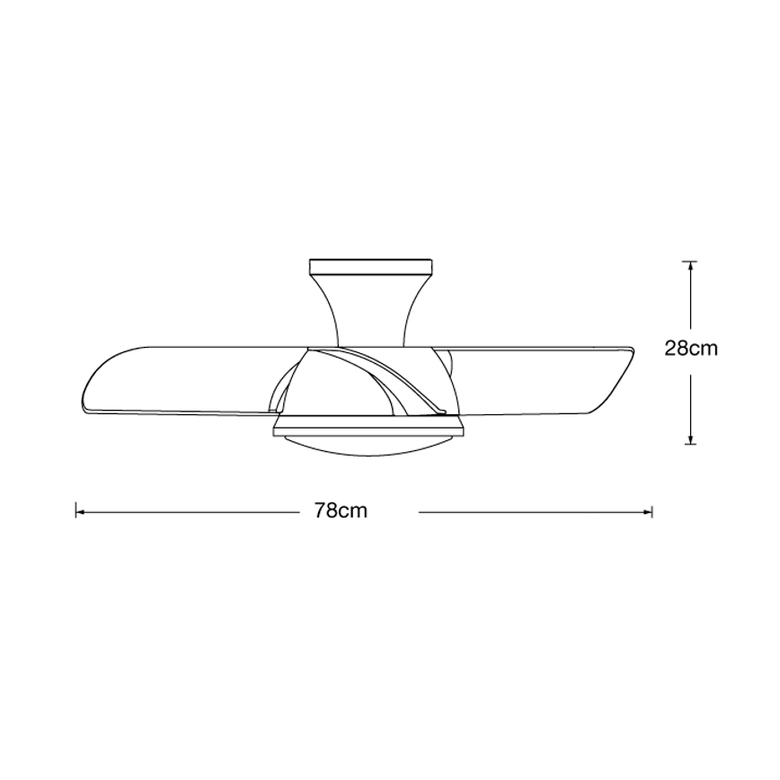 Lucci air 513071 - LED Stmievateľný stropný ventilátor SYROS LED/18W/230V 3000/4000/6000K biela + diaľkové ovládanie