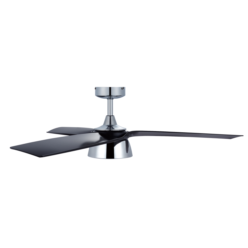 Lucci air 513072 - LED Stmievateľný stropný ventilátor BRONX LED/18W/230V 3000/4000/6000K čierna/lesklý chróm + diaľkové ovládanie