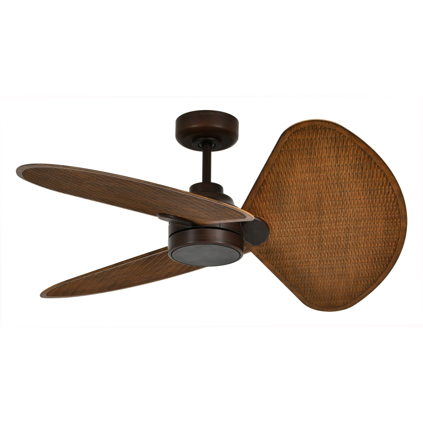 Lucci Air 51325649 - LED stmievateľný stropný ventilátor SABLE 1xGX53/12W/230V 3000/4000/5000K priemer 91,5 cm hnedá + diaľkové ovládanie