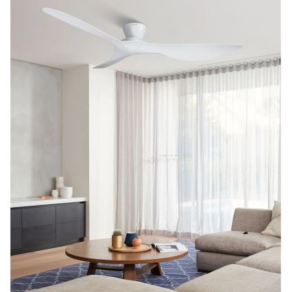 Lucci Air 514030 - Stropný ventilátor KOTARA pr. 137 cm biely + diaľkové ovládanie