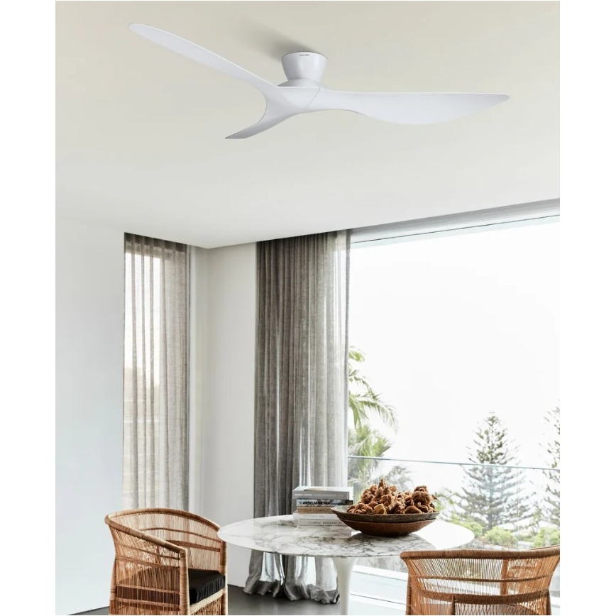 Lucci Air 514030 - Stropný ventilátor KOTARA pr. 137 cm biely + diaľkové ovládanie