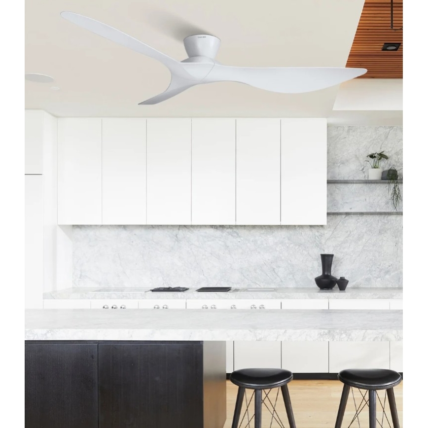 Lucci Air 514030 - Stropný ventilátor KOTARA pr. 137 cm biely + diaľkové ovládanie