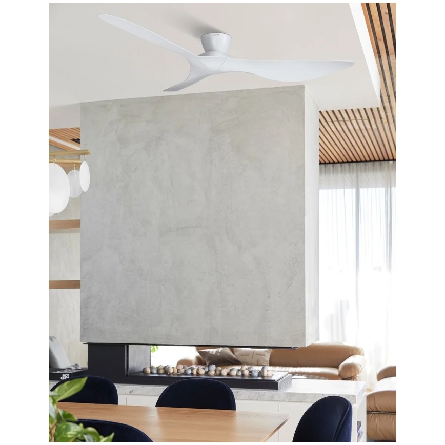 Lucci Air 514030 - Stropný ventilátor KOTARA pr. 137 cm biely + diaľkové ovládanie