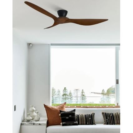 Lucci Air 514032 - Stropný ventilátor KOTARA pr. 137 cm hnedá/čierna + diaľkové ovládanie