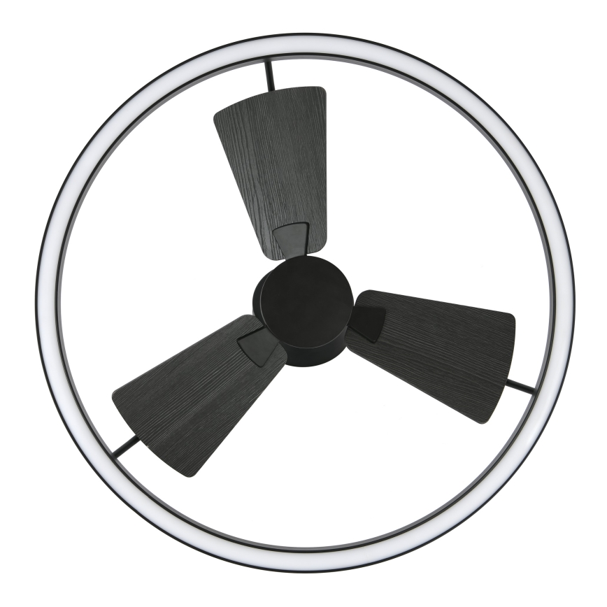 Lucci Air 516124 - LED Stmievateľný stropný ventilátor CESSNA LED/36W/230V 3000/4000/5000K čierna + diaľkové ovládanie