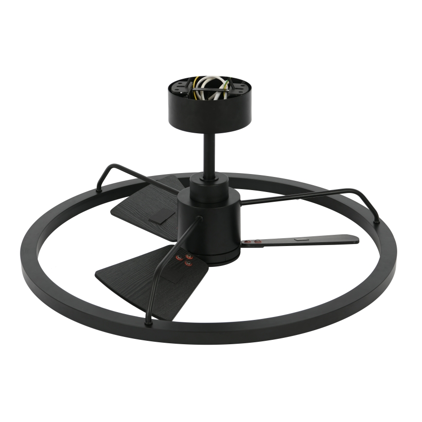 Lucci Air 516124 - LED Stmievateľný stropný ventilátor CESSNA LED/36W/230V 3000/4000/5000K čierna + diaľkové ovládanie