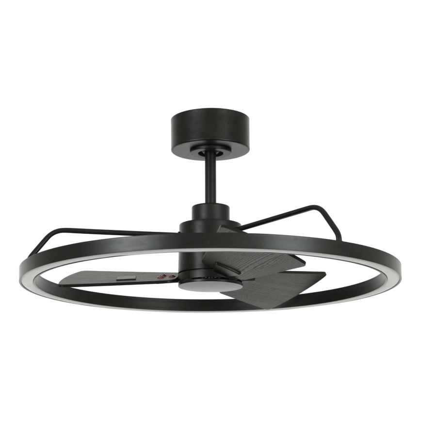 Lucci Air 516124 - LED Stmievateľný stropný ventilátor CESSNA LED/36W/230V 3000/4000/5000K čierna + diaľkové ovládanie