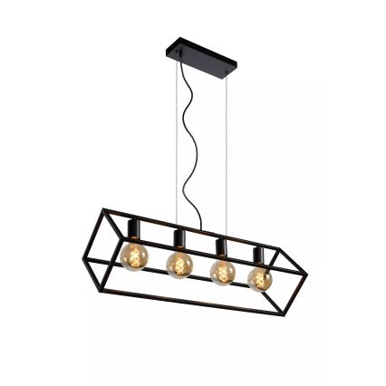 Lucide 00425/04/30 - Luster na lanku FABIAN 4xE27/40W/230V
