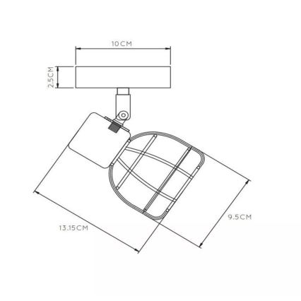 Lucide 00929/01/30 - Bodové svietidlo FILOX 1xE14/40W/230V