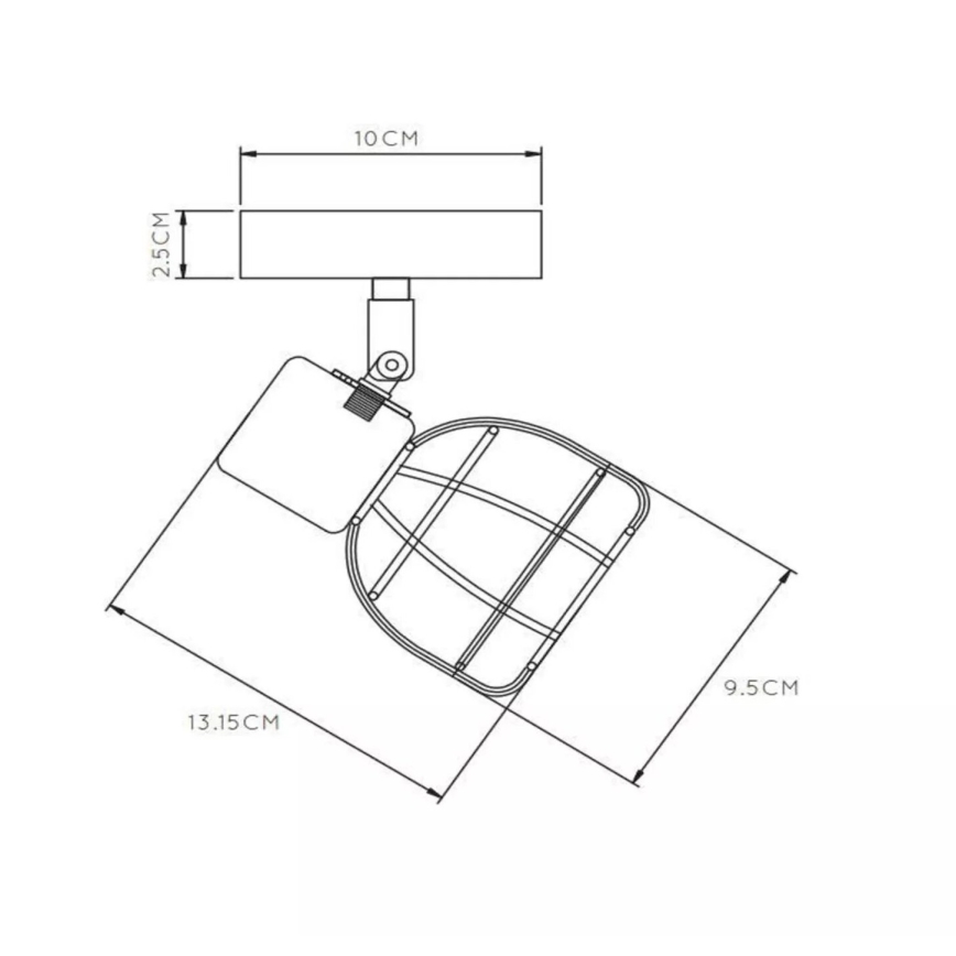 Lucide 00929/01/30 - Bodové svietidlo FILOX 1xE14/40W/230V