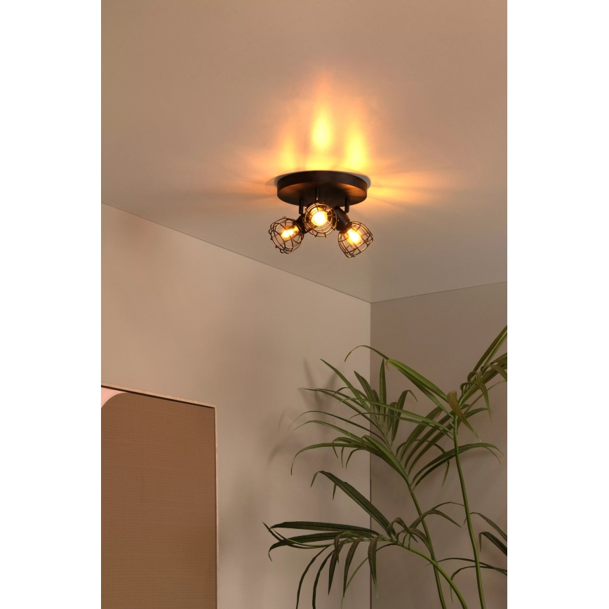 Lucide 00929/13/30 - Bodové svietidlo FILOX 3xE14/40W/230V