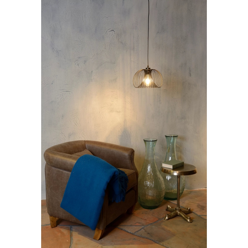 Lucide 02400/30/30 - Závesné svietidlo VINTI 1xE27/60W/230V