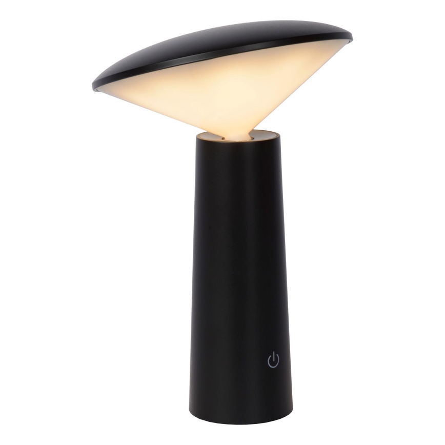Lucide 02807/04/30 - LED Stmievateľná dotyková vonkajšia lampa JIVE LED/3W/3,7V USB 3000/4750/6500K IP44 1200 mAh čierna