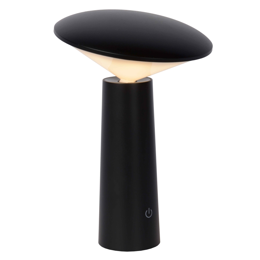 Lucide 02807/04/30 - LED Stmievateľná dotyková vonkajšia lampa JIVE LED/3W/3,7V USB 3000/4750/6500K IP44 1200 mAh čierna