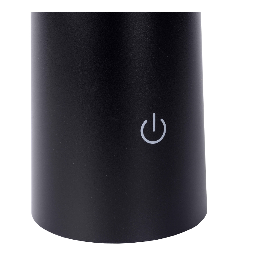 Lucide 02807/04/30 - LED Stmievateľná dotyková vonkajšia lampa JIVE LED/3W/3,7V USB 3000/4750/6500K IP44 1200 mAh čierna