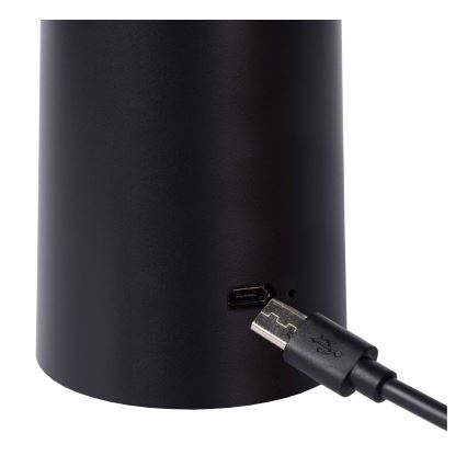 Lucide 02807/04/30 - LED Stmievateľná dotyková vonkajšia lampa JIVE LED/3W/3,7V USB 3000/4750/6500K IP44 1200 mAh čierna