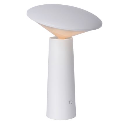 Lucide 02807/04/31 - LED Stmievateľná dotyková vonkajšia lampa JIVE LED/3W/3,7V USB 3000/4750/6500K IP44 1200 mAh biela