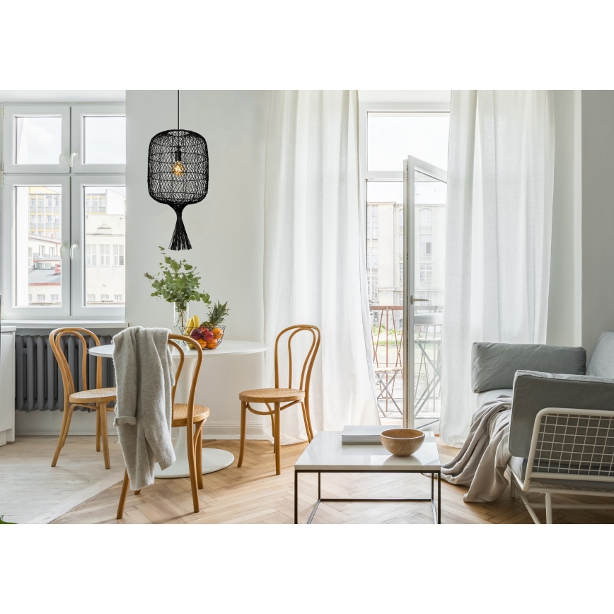 Lucide 03436/40/30 - Luster na lanku GARVE 1xE27/40W/230V čierna