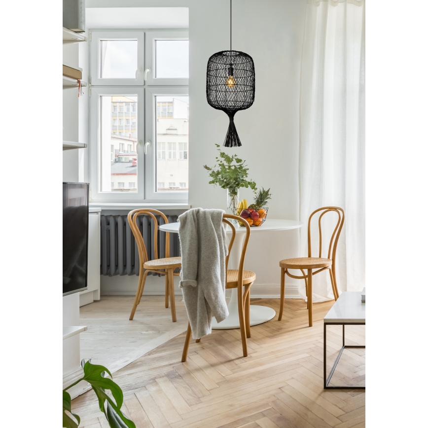 Lucide 03436/40/30 - Luster na lanku GARVE 1xE27/40W/230V čierna