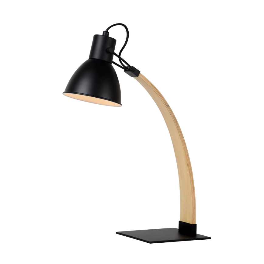 Lucide 03613/01/30 - Stolná lampa CURF 1xE27/60W/230V čierna
