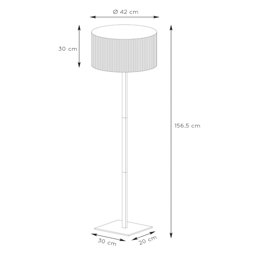 Lucide 03729/81/30 - Stojacia lampa MAGIUS 1xE27/40W/230V bambus