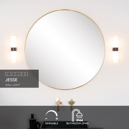 Lucide 04202/02/30 - Kúpeľňové nástenné svietidlo JESSE 2xG9/33W/230V IP44