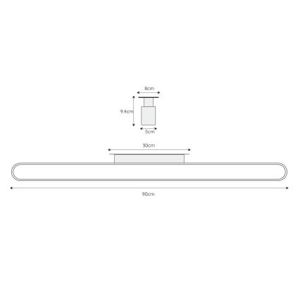 Lucide 04209/18/30 - LED Kúpeľňové nástenné svietidlo MADELON LED/18W/230V IP44