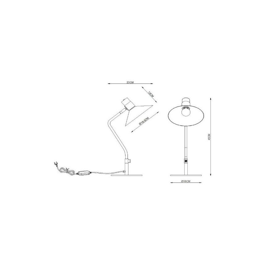 Lucide 05528/01/30 - Stmievateľná stolná lampa PEPIJN 1xE14/40W/230V