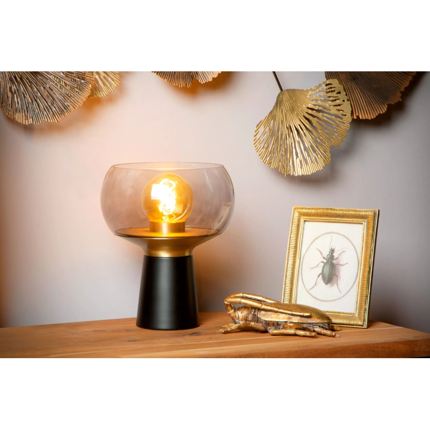 Lucide 05540/01/30 - Stolná lampa FARRIS 1xE27/25W/230V čierna