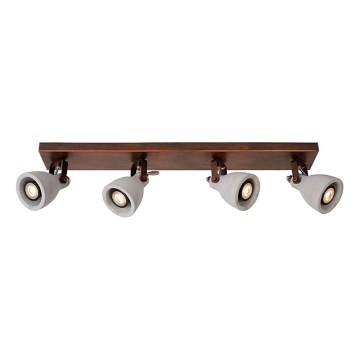 Lucide 05910/20/17 - LED bodové svietidlo CONCRI-LED 4xGU10/5W/230V hnedé 68 cm Lucide 05910/20/17 - LED bodové svietidlo CONCRI-LED 4xGU10/5W/230V hnedé 68 cm