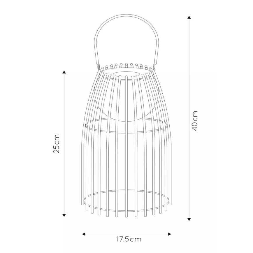 Lucide 06801/01/43 - LED Stmievateľná dotyková lampa FJARA LED/0,3W/3,7V USB IP44 680 mAh