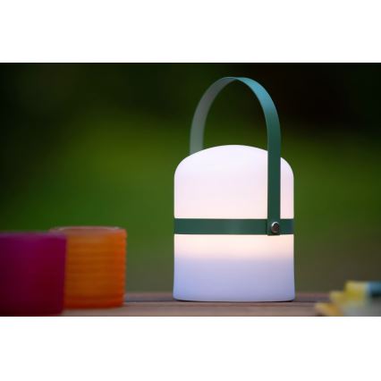 Lucide 06802/01/33 - LED Vonkajšia stmievateľná lampa LITTLE JOE LED/0,3W/3,7V USB IP44 680 mAh zelená